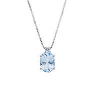 Collana Babila Milano Donna Bacia_Mi in Oro bianco Acquamarina 0.66 Ct 189900 - 189900
